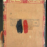 Robert Burns cigar box with red and black wooden cubes - thumbnail 3 of 3