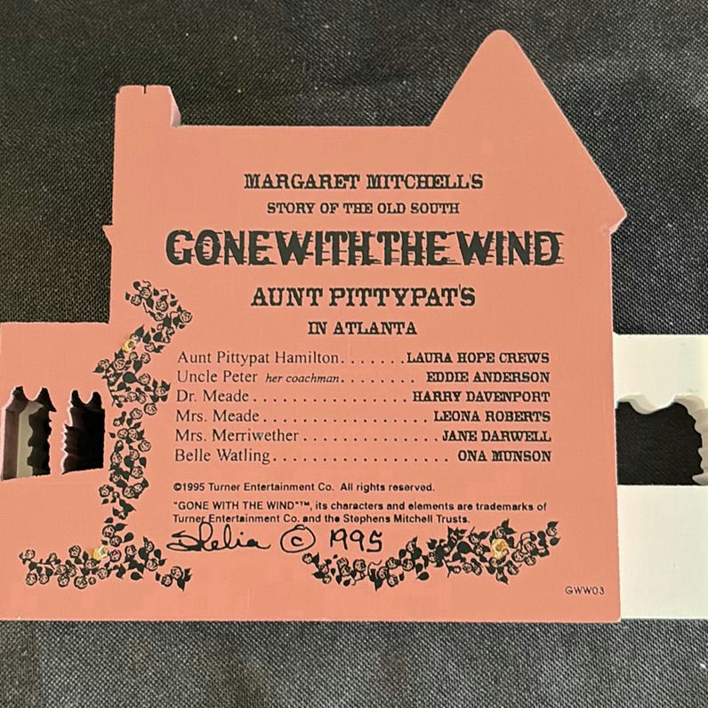Doll in Floral Dress with Miniature Dollhouse and Gone With the Wind Insert - image 4 of 4