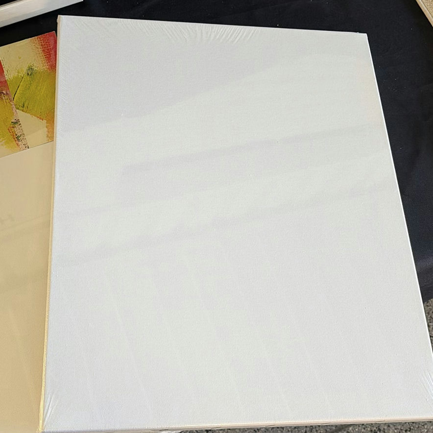 Assorted picture frames, decorative mirror, and art supplies - image 6 of 11