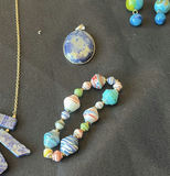Assorted blue jewelry set (necklaces, bracelets, earrings, and pendants) - thumbnail 6 of 7