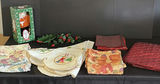 Christmas-themed linens and Santa doll with kitchen textiles - thumbnail 1 of 7