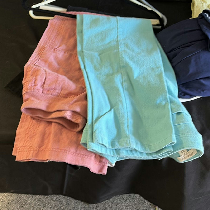 Assorted casual clothing items (denim, tees, and tops) - image 1 of 9