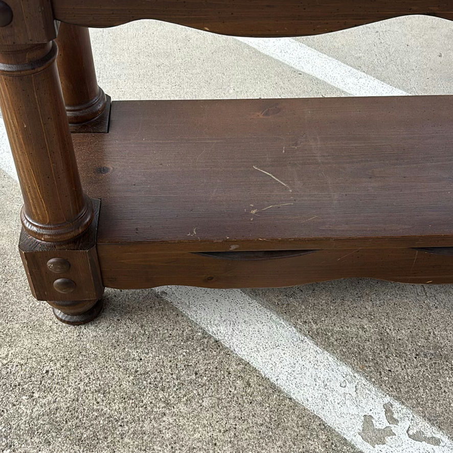 Wooden Console Table with Lower Shelf - image 6 of 8