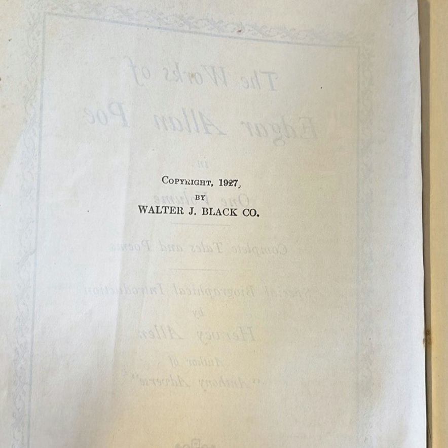 Antique book collection: Hawthorne, Poe works, and hymn book - image 6 of 10