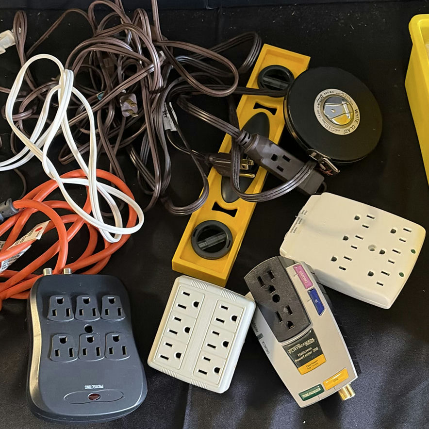 Assorted Electrical Cords, Power Strips, and Hand Tools - image 3 of 5