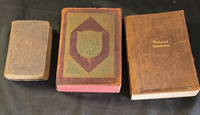 Antique book collection: Hawthorne, Poe works, and hymn book - Image 1 of 10
