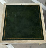 Square Wooden Coffee Table with Green Inset Top - thumbnail 2 of 7