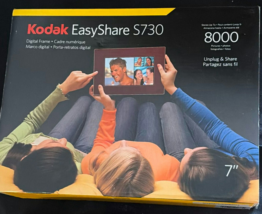 Decorative Pillows, Round Ottomans, Bedding, and Kodak EasyShare S730 Box - image 5 of 5