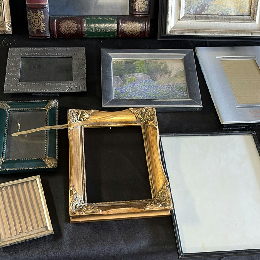 Assorted picture frames and wall art displays - image 5 of 7