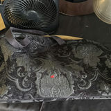 Titanic-pattern textile, Atenti bag, Polo patch, Texas star decor, and vintage lighting - thumbnail 2 of 7