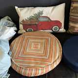 Decorative Pillows, Round Ottomans, Bedding, and Kodak EasyShare S730 Box - thumbnail 3 of 5