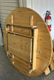 Round Wooden Folding Table - thumbnail 1 of 7
