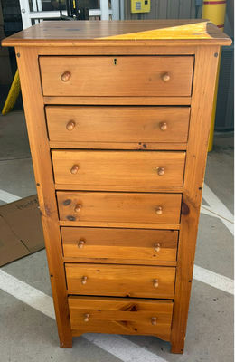 Wooden Seven-Drawer Chest - Image 1 of 9