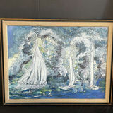 Sailboats, Sunflower, and Arc de Triomphe paintings - thumbnail 2 of 8