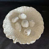 White ceramic fruit and shell-themed decorative tableware - thumbnail 6 of 6