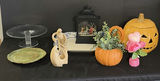 Halloween Pumpkin Decor with Ceramic Accents - thumbnail 1 of 6