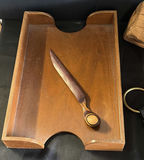 Assorted vintage wooden miniatures, boxes, and metal decor - thumbnail 3 of 7