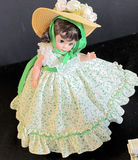 Doll in Floral Dress with Miniature Dollhouse and Gone With the Wind Insert - thumbnail 2 of 4