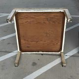 Square Wooden Coffee Table with Green Inset Top - thumbnail 3 of 7