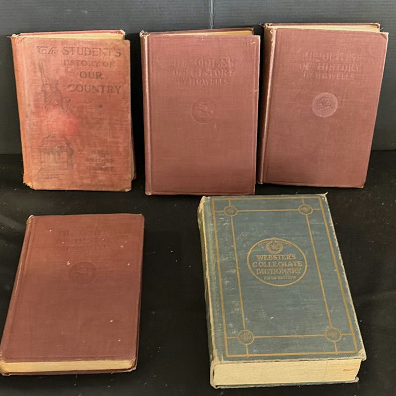 Vintage history and dictionary book collection - image 1 of 8