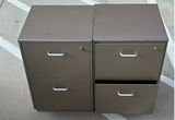 Two Metal Two-Drawer Filing Cabinets - thumbnail 1 of 4