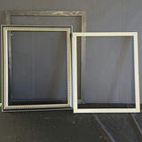 Assorted picture frames, decorative mirror, and art supplies - thumbnail 1 of 11