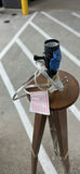 Wooden Tripod Floor Lamp Base and Metal Wall Art Panel - thumbnail 2 of 7