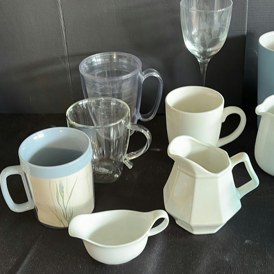 Assorted Mugs, Glassware, and Ceramic Kitchenware - image 2 of 7