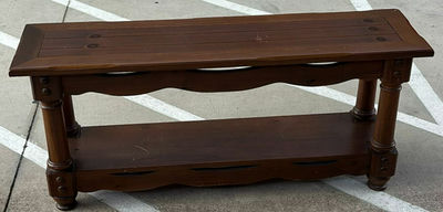 Wooden Console Table with Lower Shelf - Image 1 of 8