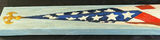 Carved wooden eagle with shield and flag-pattern boards - thumbnail 6 of 9
