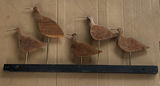 Metal Cylindrical Stand with Round Grate and Wooden Bird Wall Decor - thumbnail 4 of 12