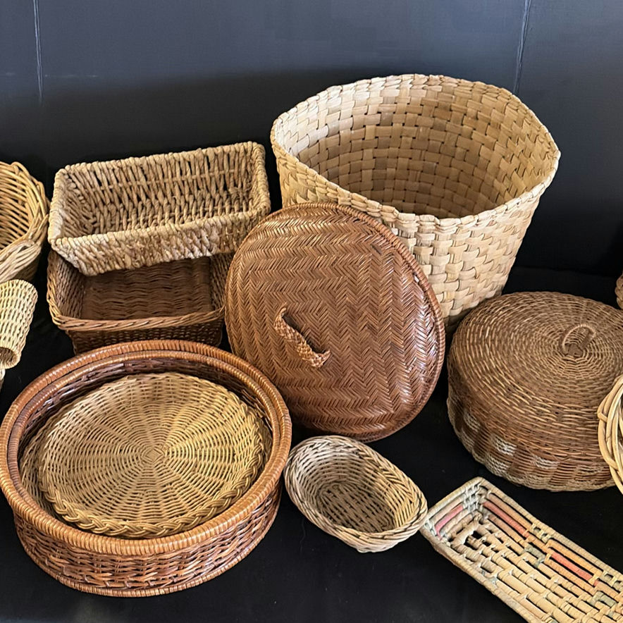 Assorted woven baskets collection - image 6 of 8