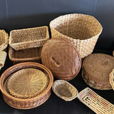 Assorted woven baskets collection - thumbnail 6 of 8