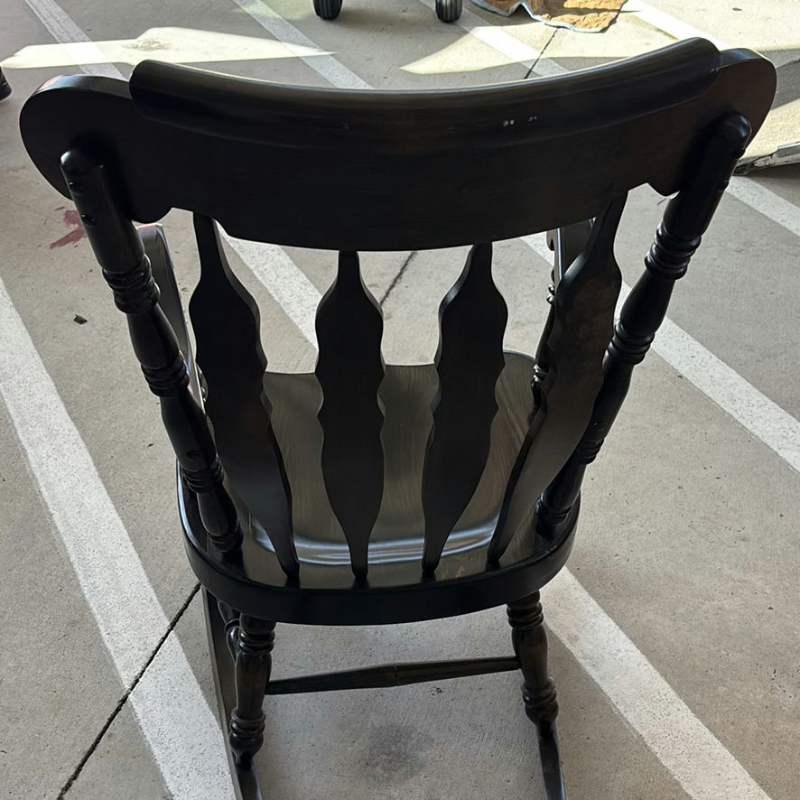 Wooden Rocking Armchair - image 5 of 6