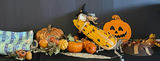 Autumn Halloween Display with Pumpkins, Gourds, and Corn - thumbnail 5 of 5