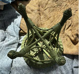 Round Side Table and Wicker Stool - thumbnail 4 of 6