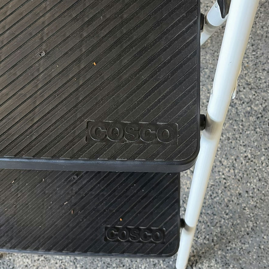Cosco white 3-step step ladder - image 2 of 3