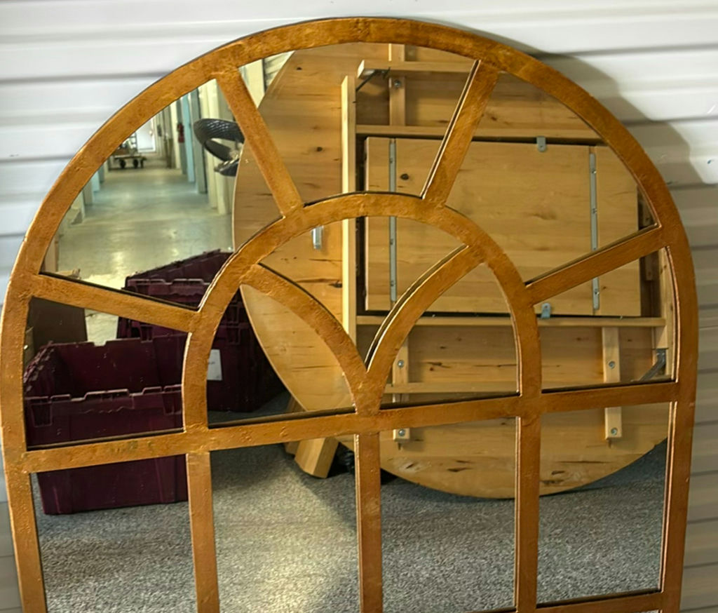 Dr. Livingston Presents Arched Steel-Framed Wall Mirror - image 2 of 9