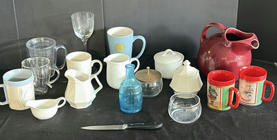 Assorted Mugs, Glassware, and Ceramic Kitchenware - Image 1 of 7