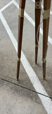 Wooden Tripod Floor Lamp Base and Metal Wall Art Panel - thumbnail 3 of 7