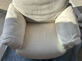Cream Upholstered Swivel Armchair - thumbnail 3 of 7
