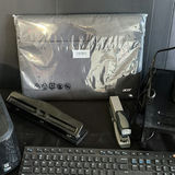 Canon printer with keyboard, mouse, shredder, stapler, and Acer boxed item - thumbnail 3 of 6