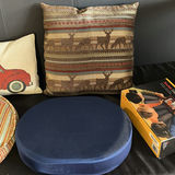 Decorative Pillows, Round Ottomans, Bedding, and Kodak EasyShare S730 Box - thumbnail 4 of 5