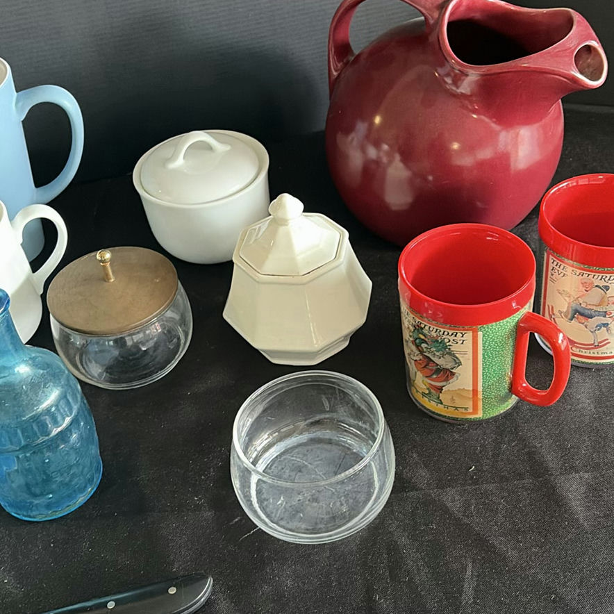 Assorted Mugs, Glassware, and Ceramic Kitchenware - image 5 of 7