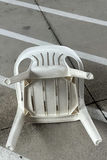 White Plastic Armchair and Wooden Woven-Seat Chair - thumbnail 4 of 7