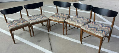 Six Wooden Dining Chairs - Image 1 of 7