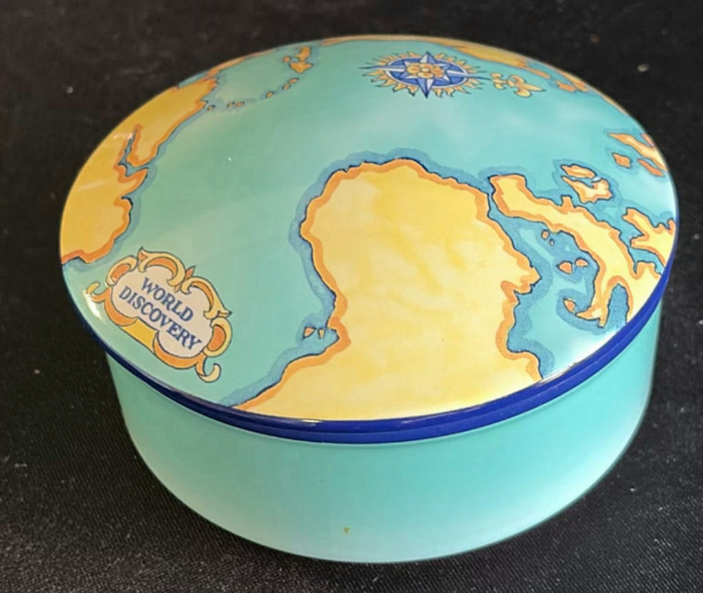 Tauck World Discovery Tiffany & Co map tin box - image 4 of 4