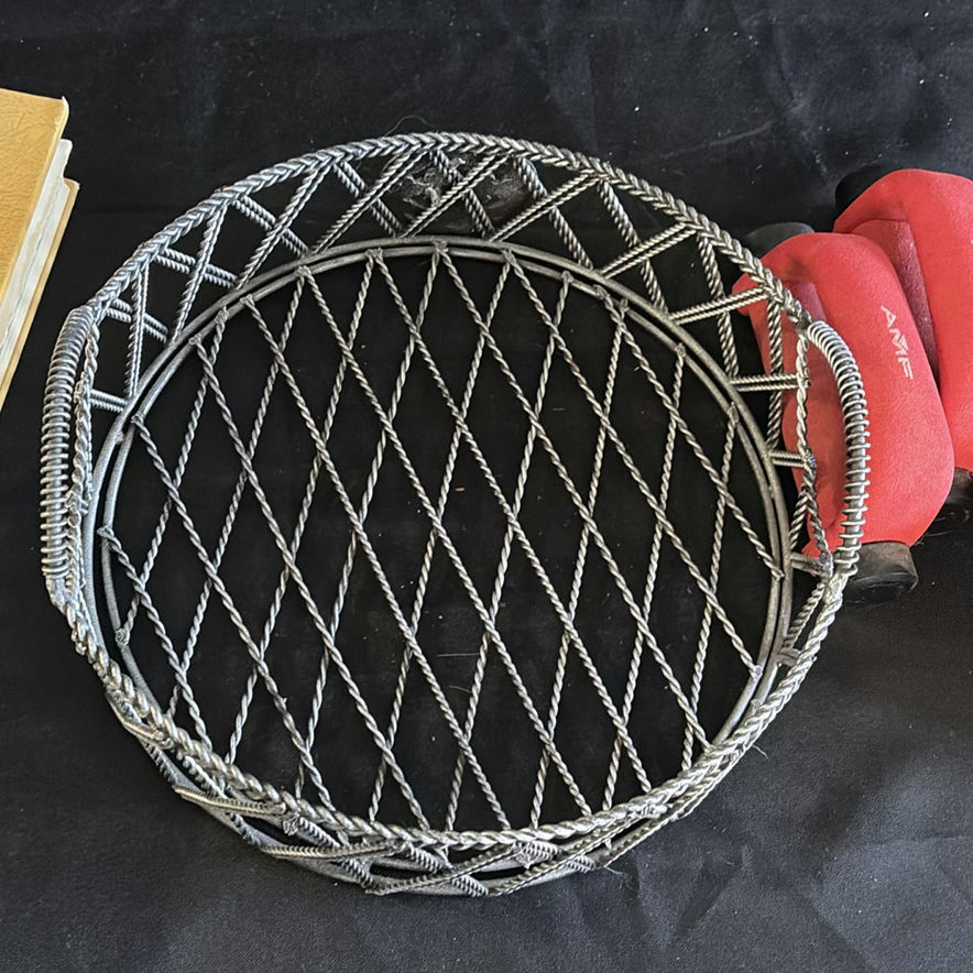 The Cactus yearbooks (1946 and 1947) with round wire basket and red padded handles - image 6 of 7