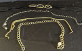 Gold-tone chain necklaces and Brighton belt with ornate buckle - thumbnail 1 of 4