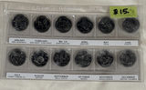 Canadian 25-Cent Confederation 125 Years Coin Set (Monthly Provinces) - thumbnail 2 of 5
